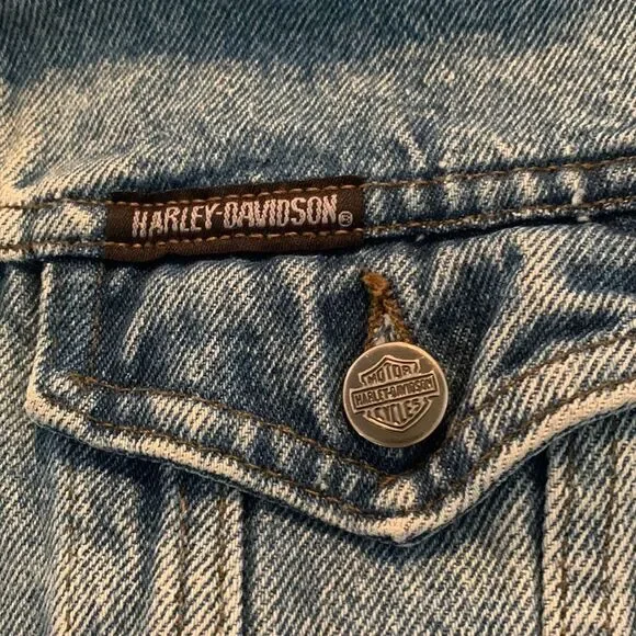 Harley Davidson Jean Jacket - Picture 6 of 10
